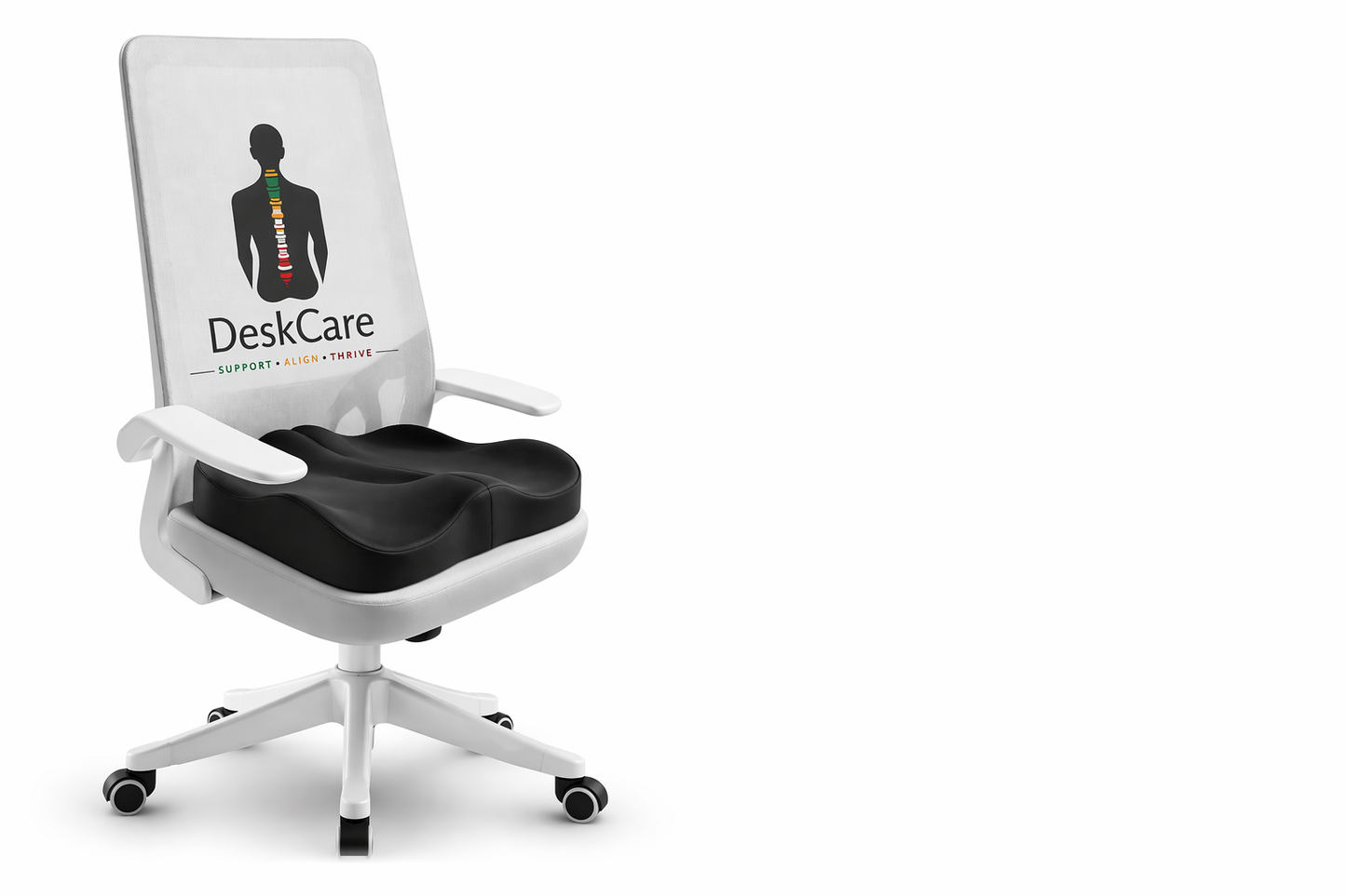 Ergonomic Lumbar Support Cushion – Memory Foam Back Support for Office & Home