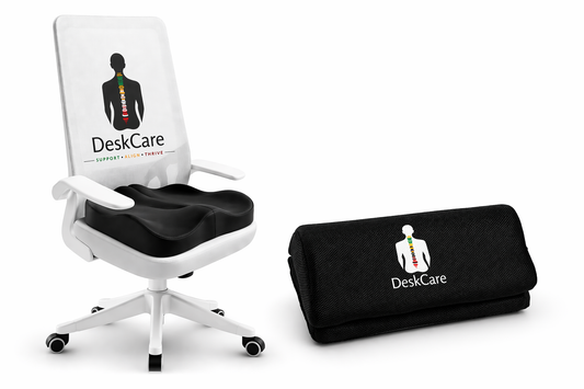 Ergonomic Comfort Set – Memory Foam Seat Cushion & Lumbar Support Bundle